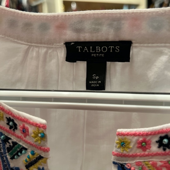 Talbots, Size Petite S, white shirt - Picture 2 of 4